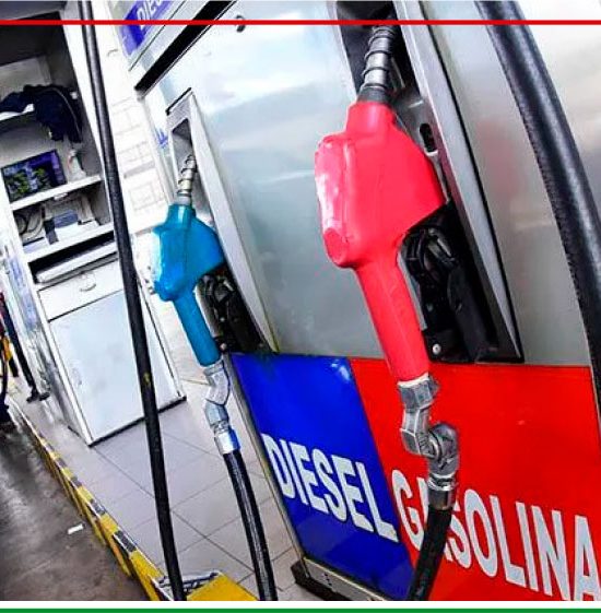 Surtidores de gasolina y diésel en Bolivia, ilustrando la denuncia sobre el ingreso de combustible de la empresa Transfigura sin los permisos de calidad correspondientes.